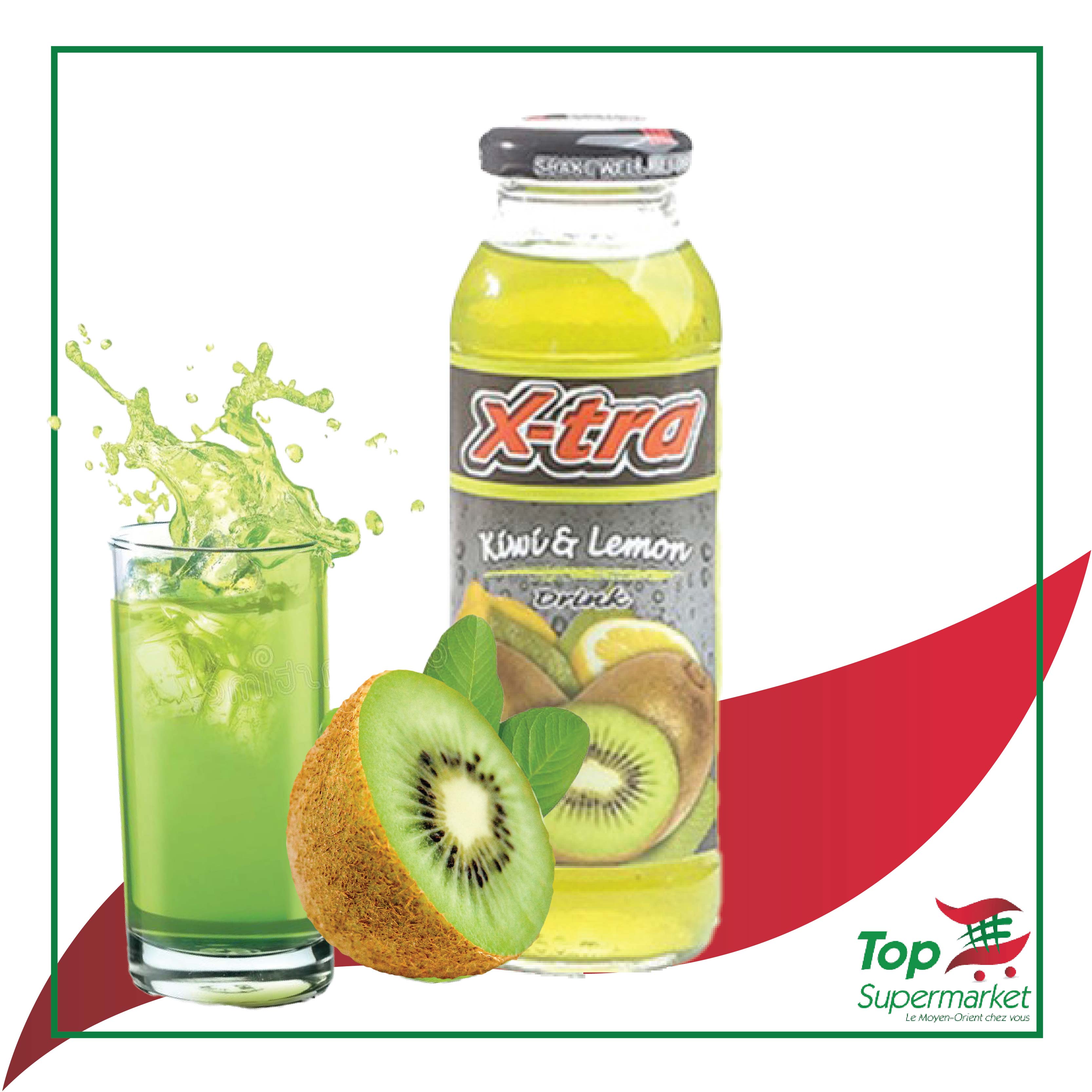 X-tra jus de kiwi & citron 250ml